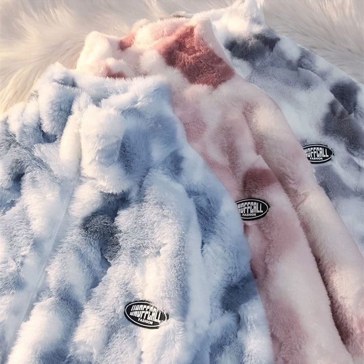 Kris Tie-Dye Fur Jacket