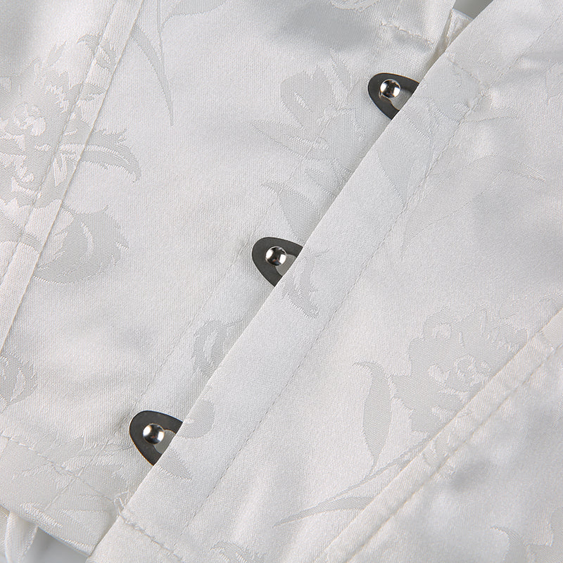 Lily Floral Lace Up Corset Tube Top