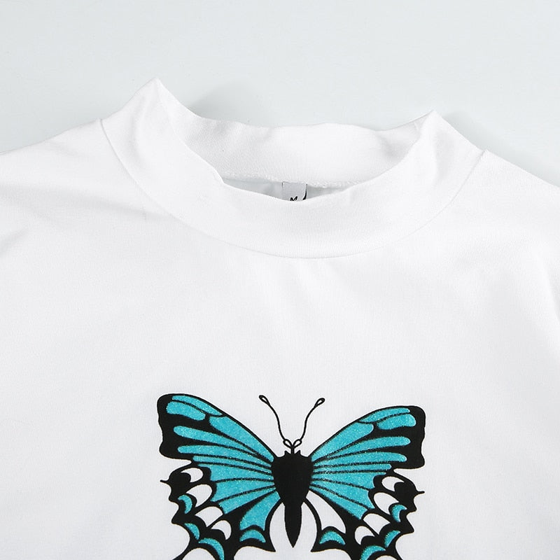 Papillon Long Sleeved Crop Top