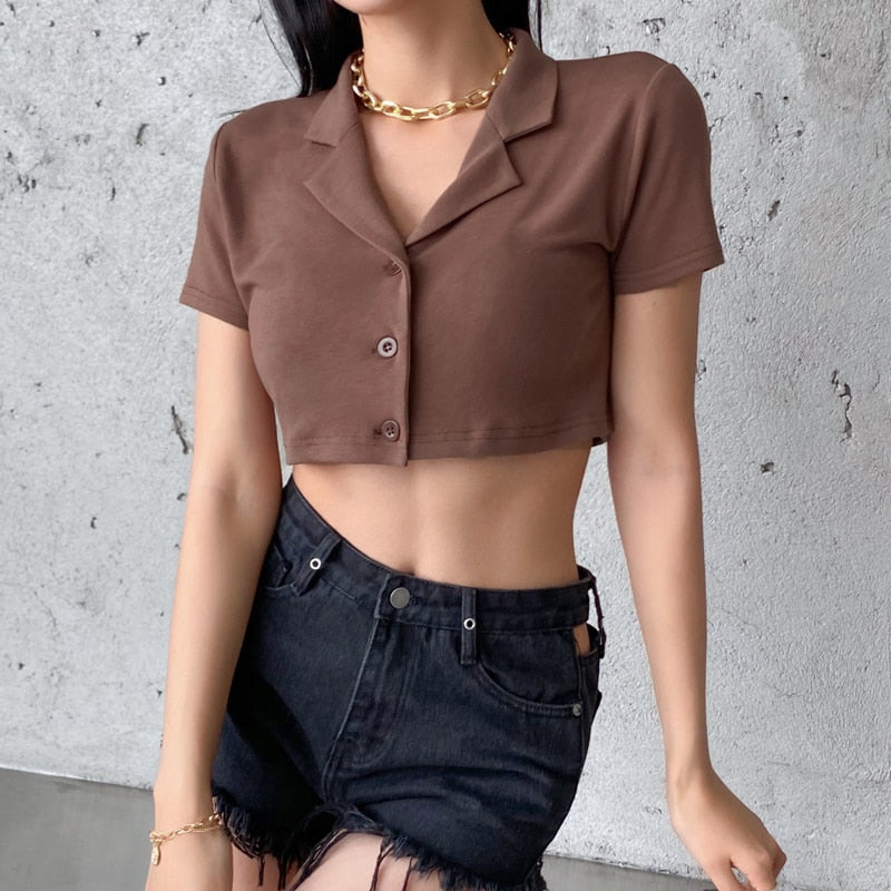 Crem Crop Top