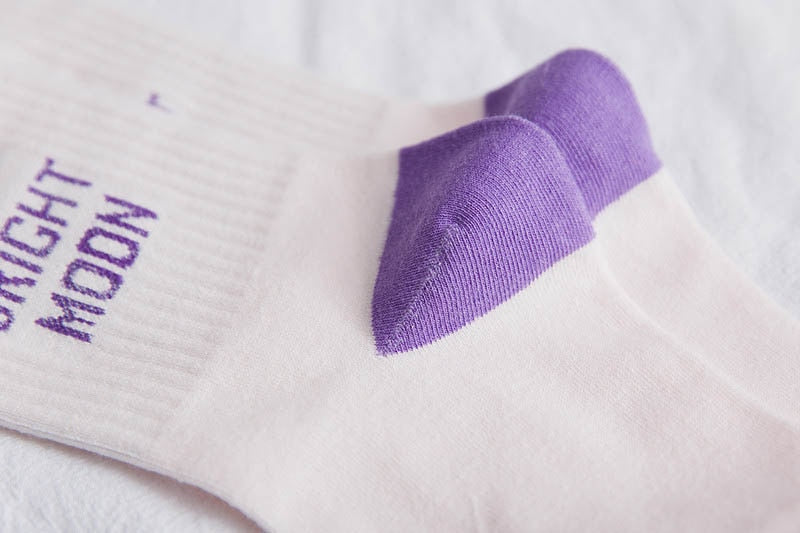 Bright Moon Crew Socks