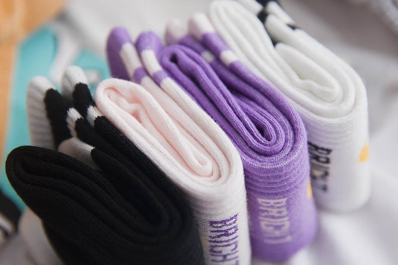 Bright Moon Crew Socks