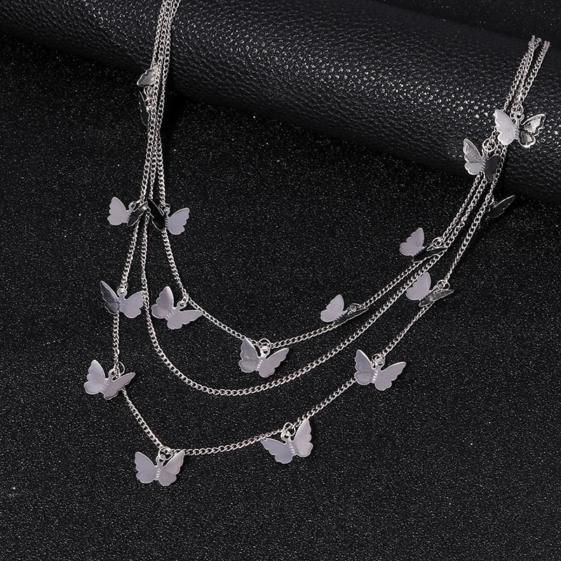Butterfly Layered Pant Chain
