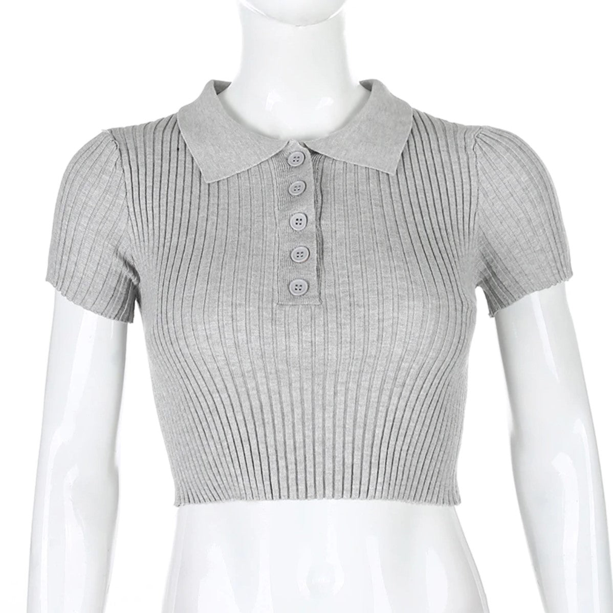 Queenie Ribbed Crop Top