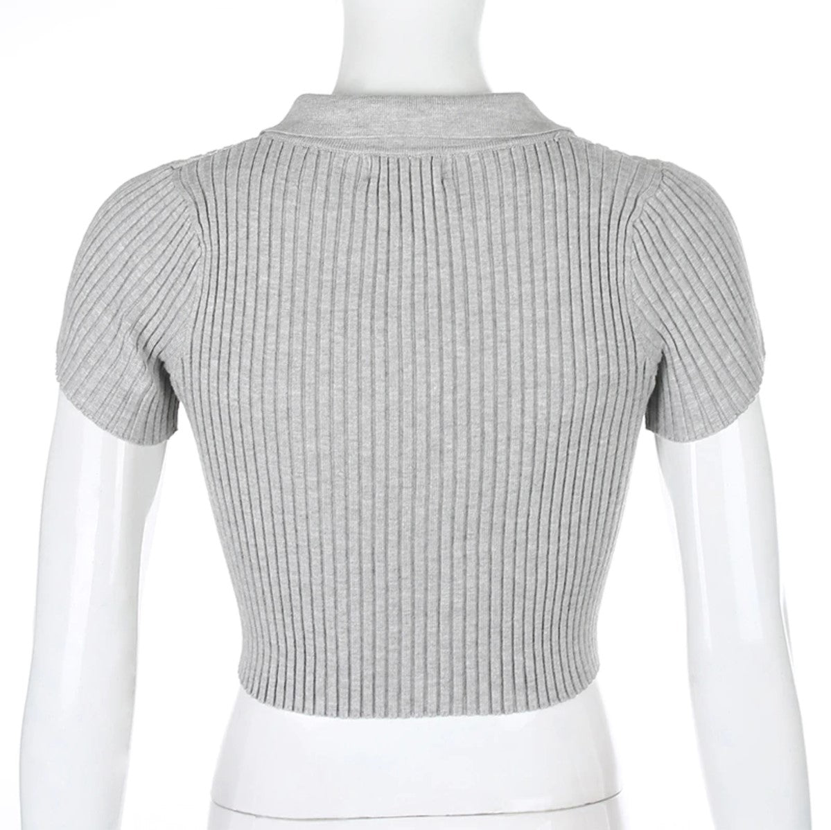 Queenie Ribbed Crop Top