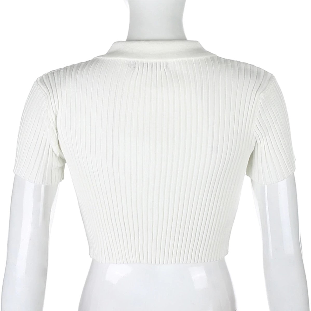 Queenie Ribbed Crop Top