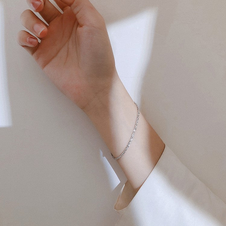 Simple Silver Star Bracelet