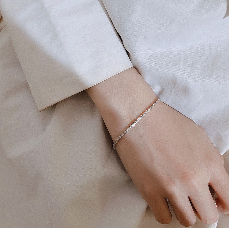 Simple Silver Star Bracelet