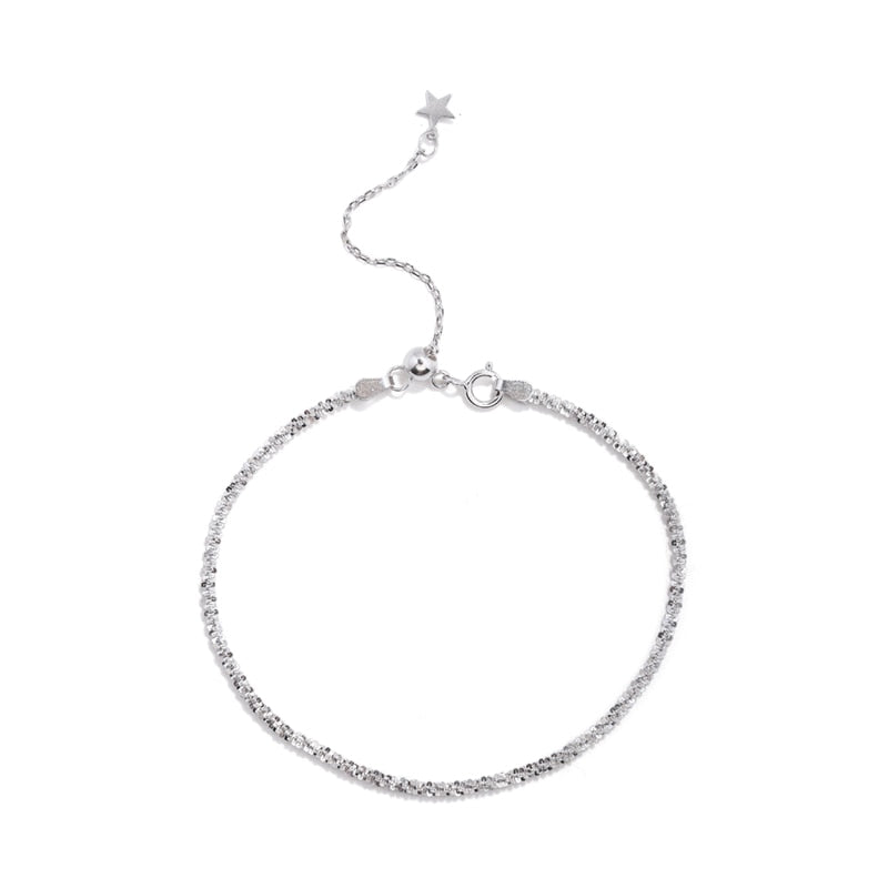 Simple Silver Star Bracelet