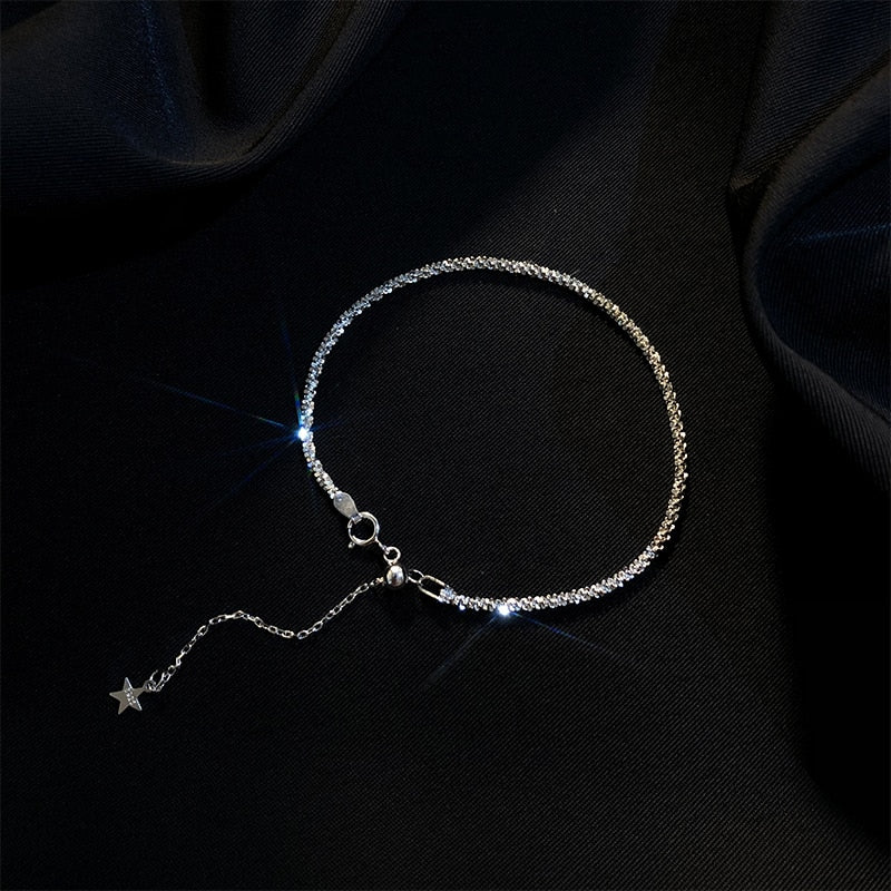 Simple Silver Star Bracelet