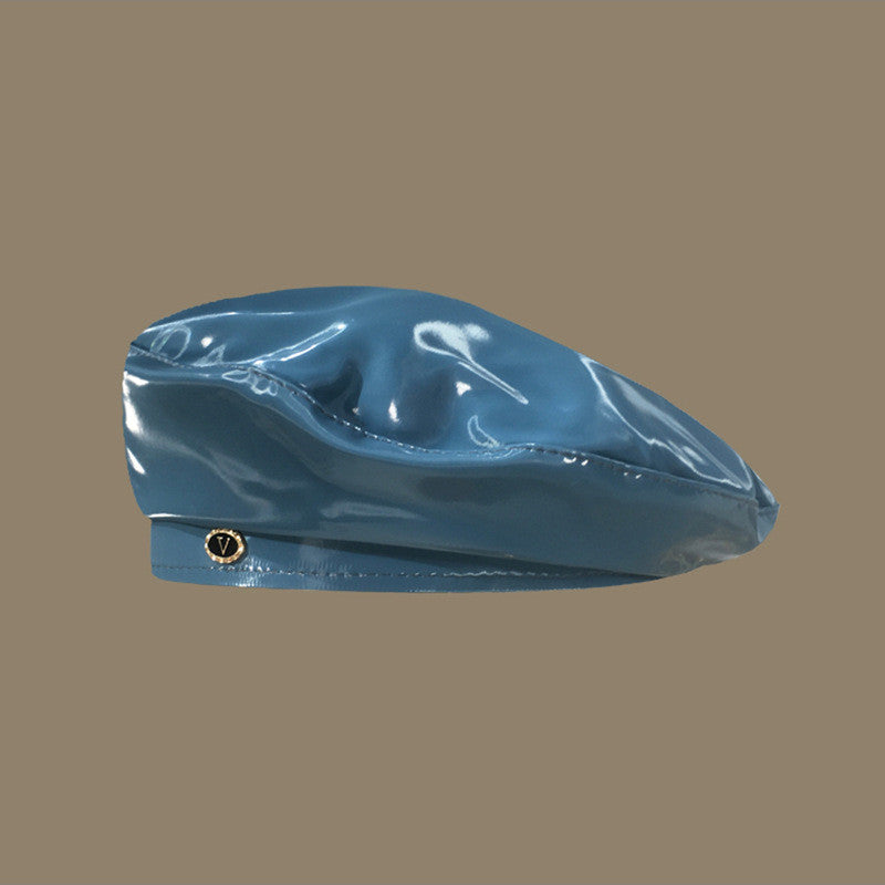 Narci Patent Leather Beret