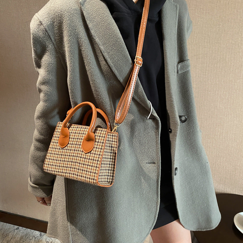 Mini Plaid Crossbody Bag