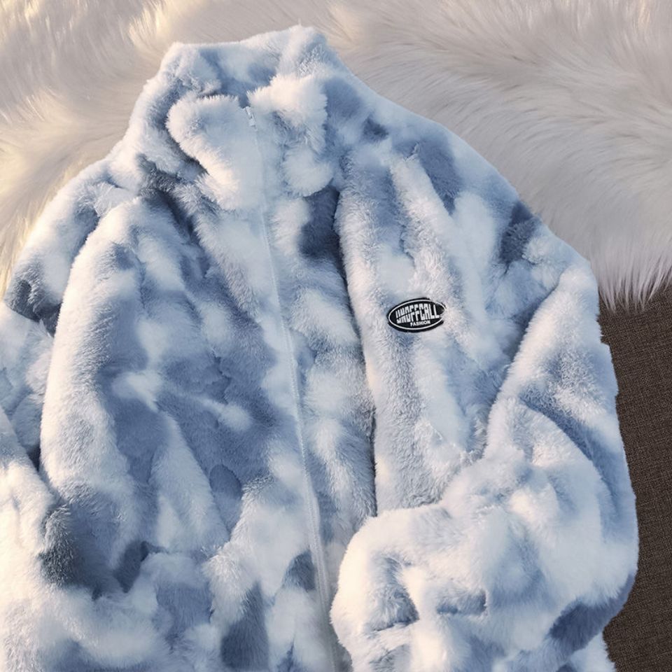 Kris Tie-Dye Fur Jacket