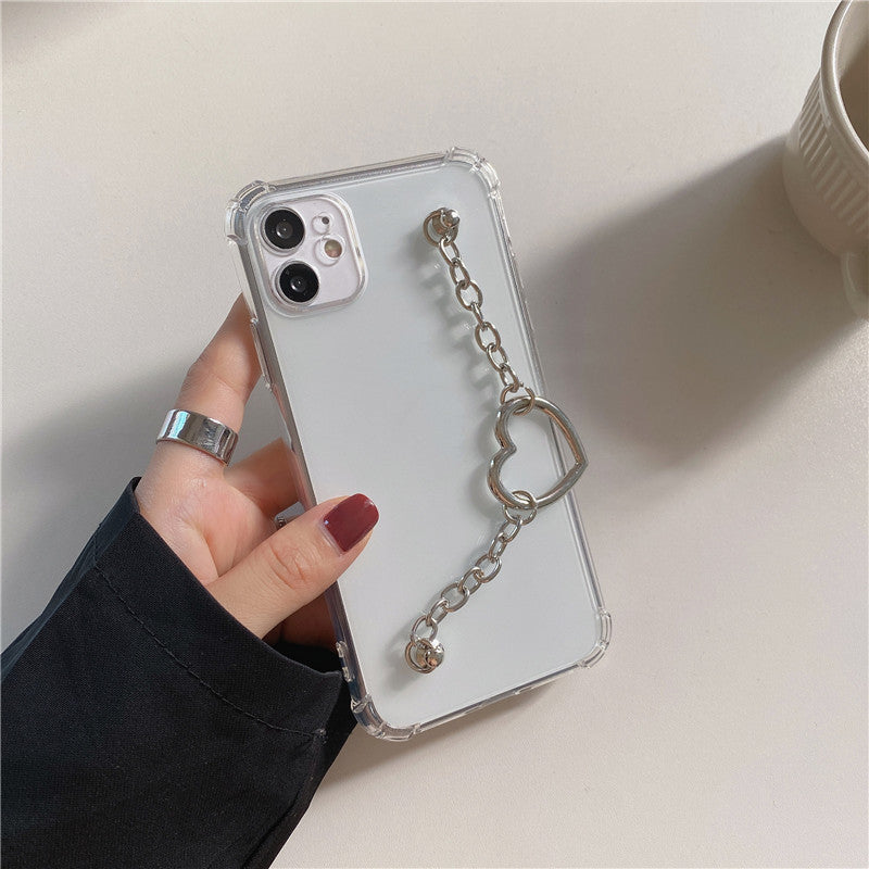 Heart Chain Clear Phone Case