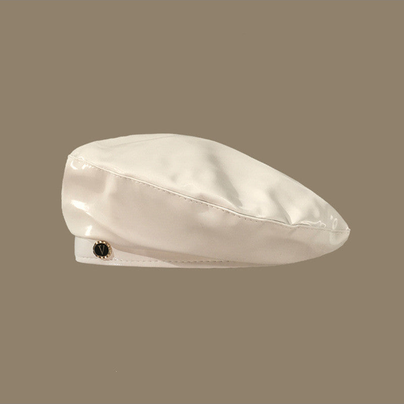 Narci Patent Leather Beret