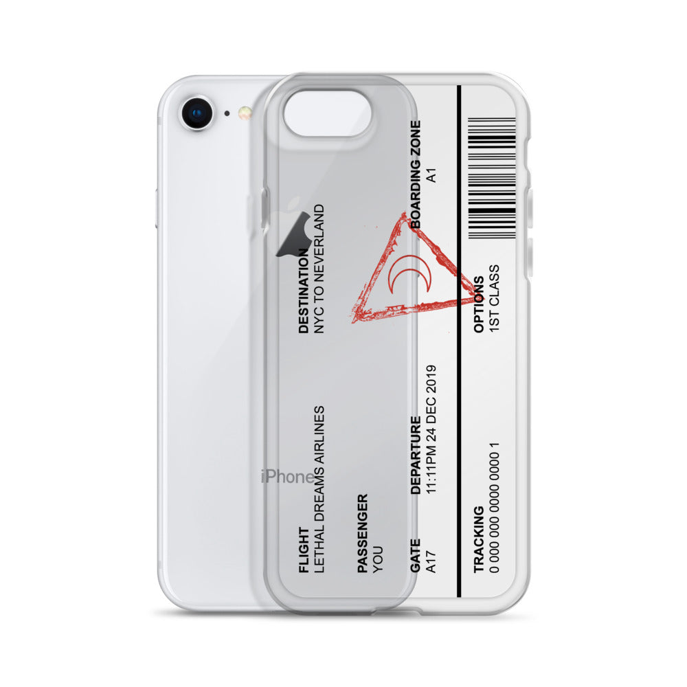 Neverland Plane Ticket iPhone Case