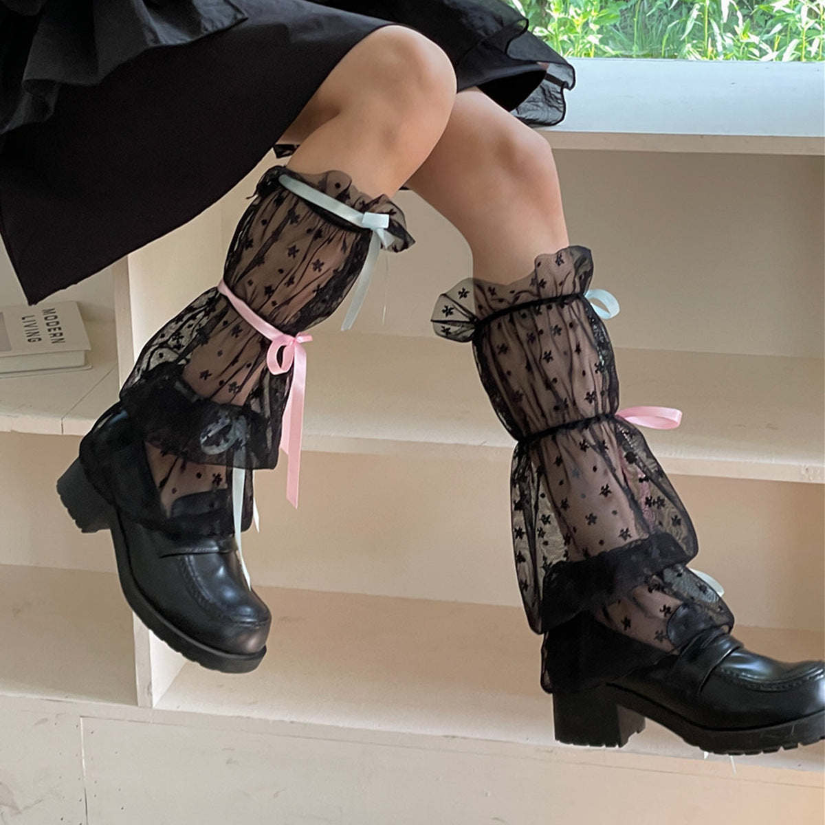 Hana Lolita Tulle Leg Warmers