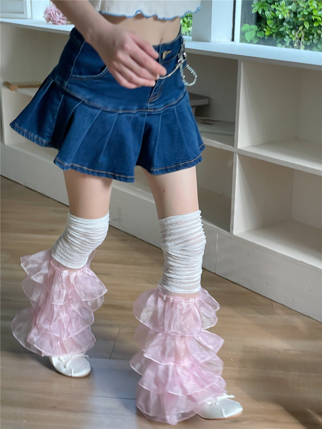 Tulle Ruffle Leg Warmers