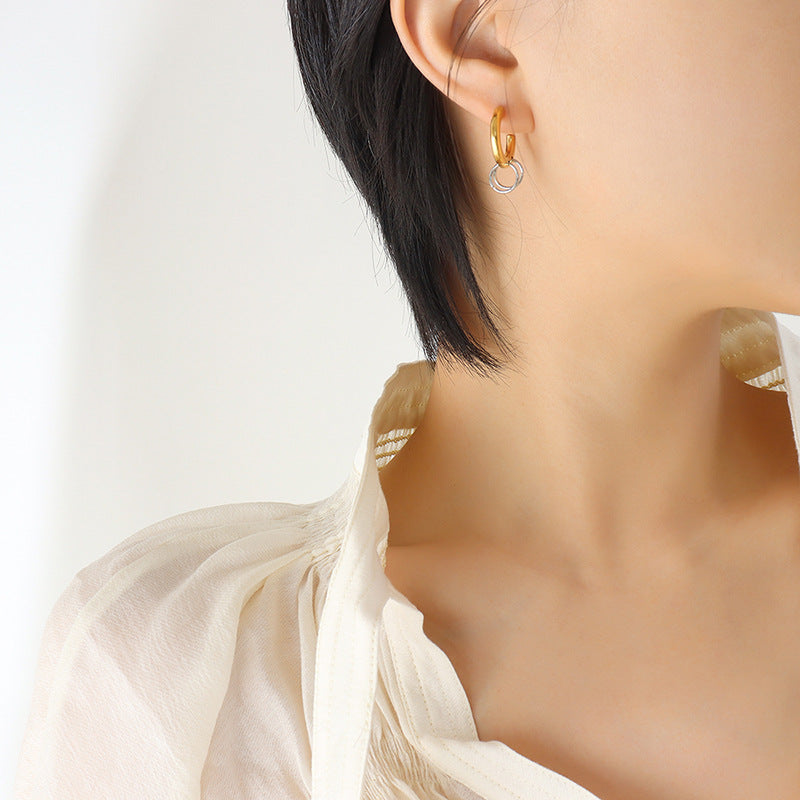 Stainless Steel Larisa Hoops