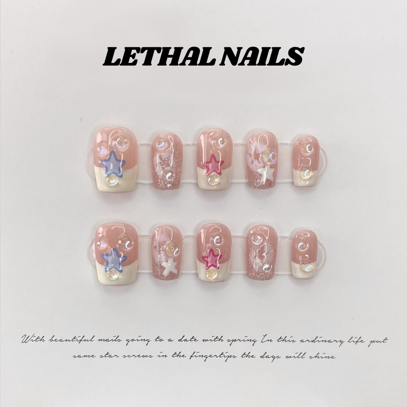 Y2K Stars French Press-On Nails Set