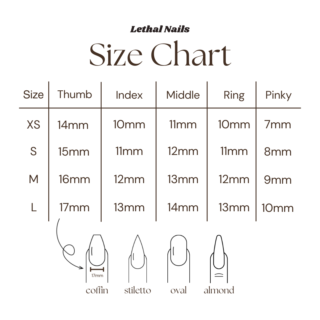 Devil's Hand Press-On Nails Set