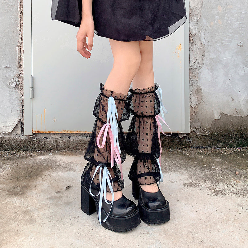 Hana Lolita Tulle Leg Warmers