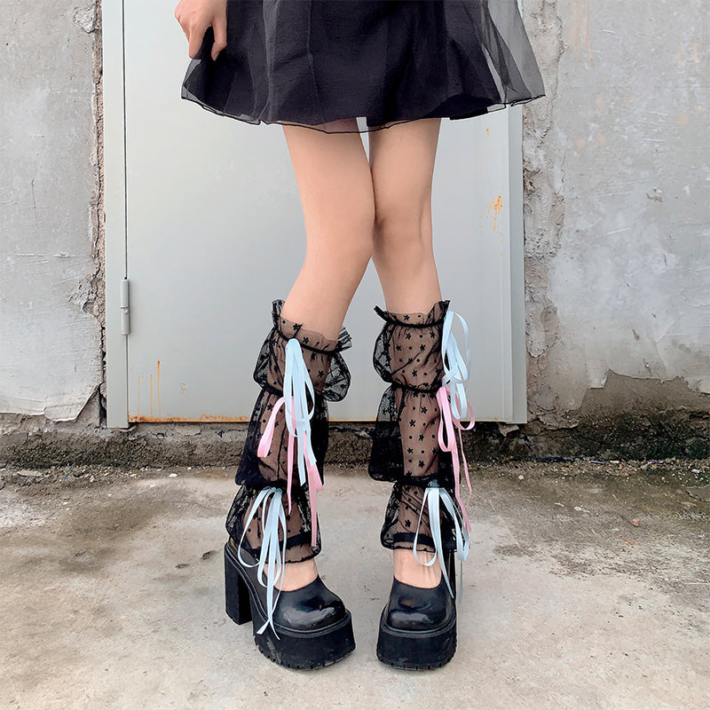 Hana Lolita Tulle Leg Warmers