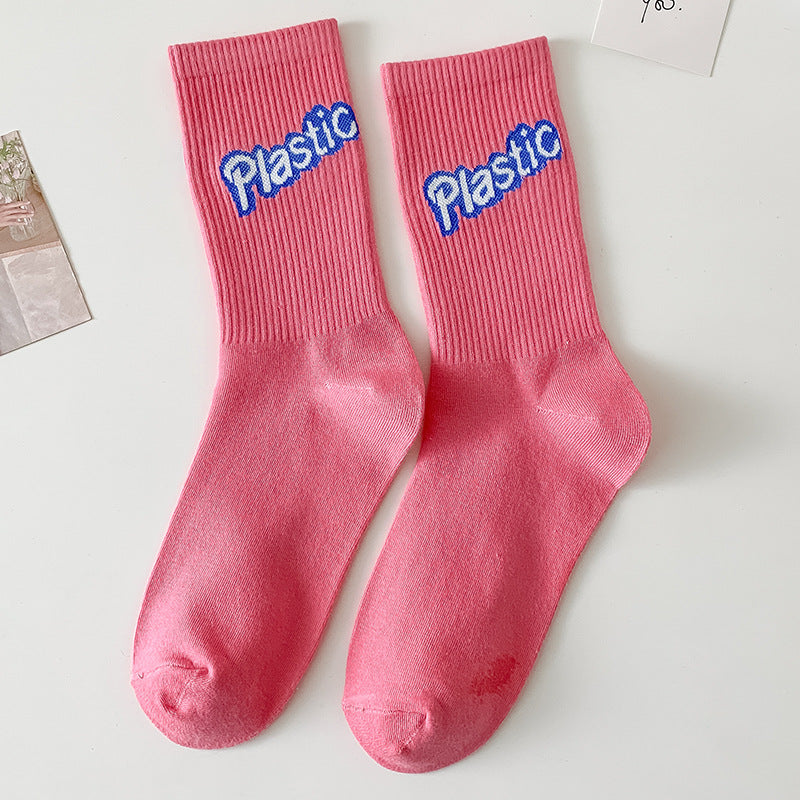Plastic Love Crew Socks