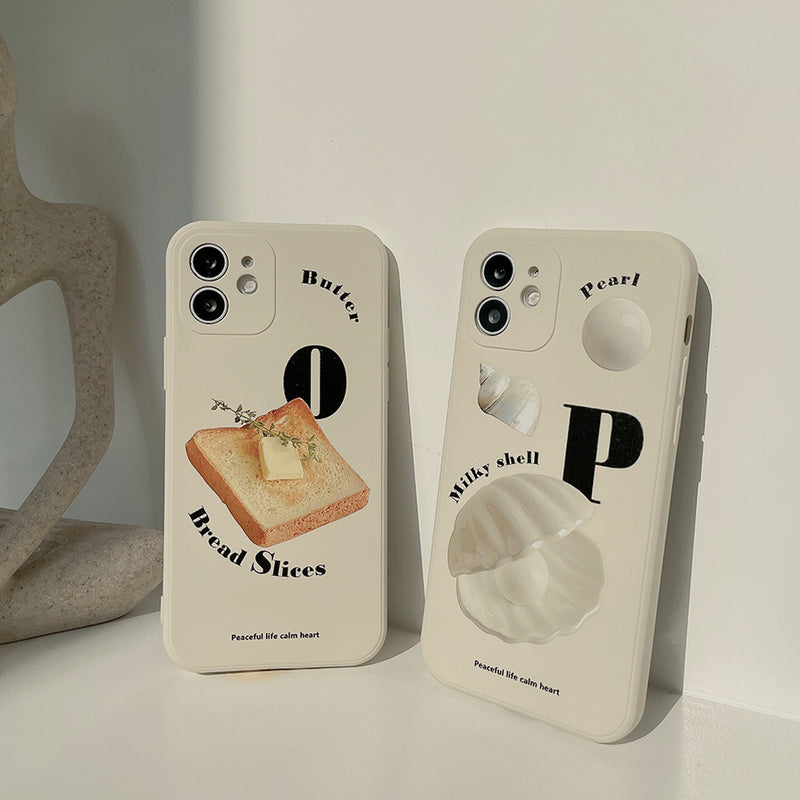 Butter Toast / Milky Pearl Phone Case