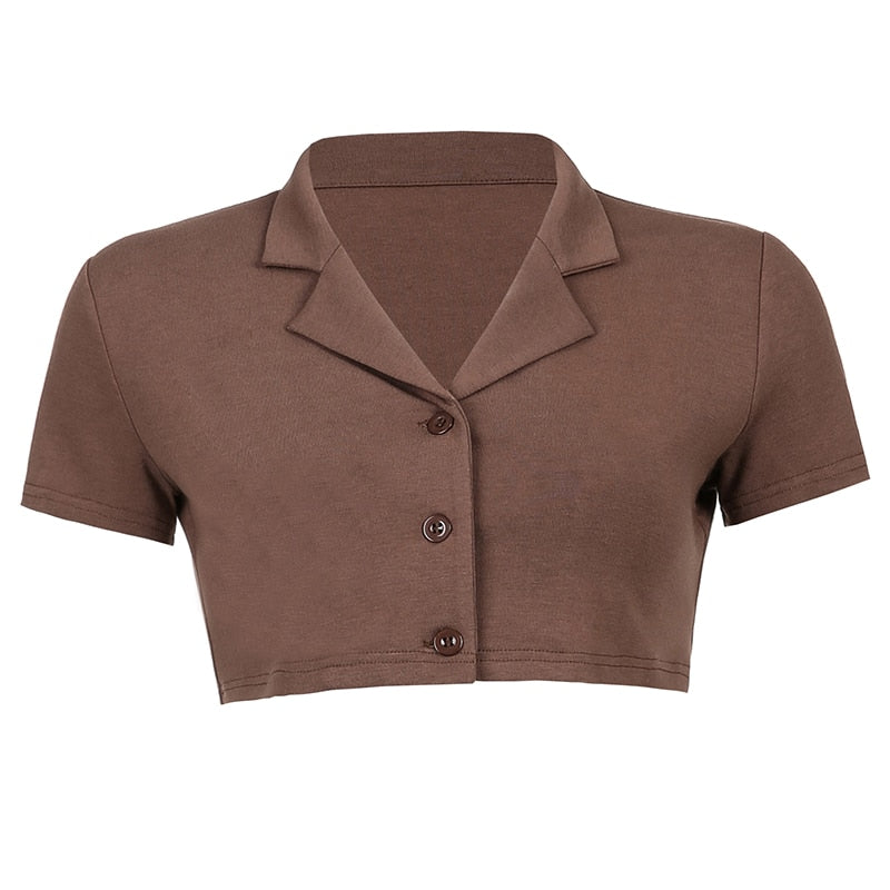 Crem Crop Top