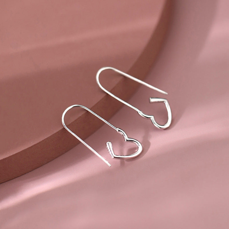 Heart Paper Clip Earrings