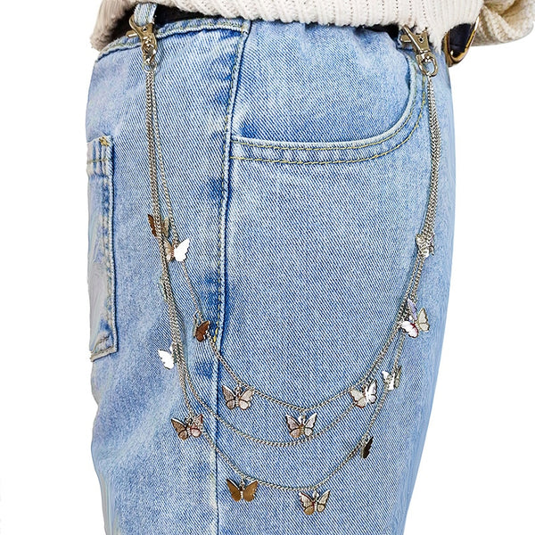 Butterfly Layered Pant Chain