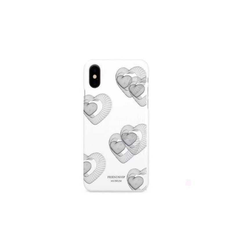 iPhone case with double 3D illusion hearts