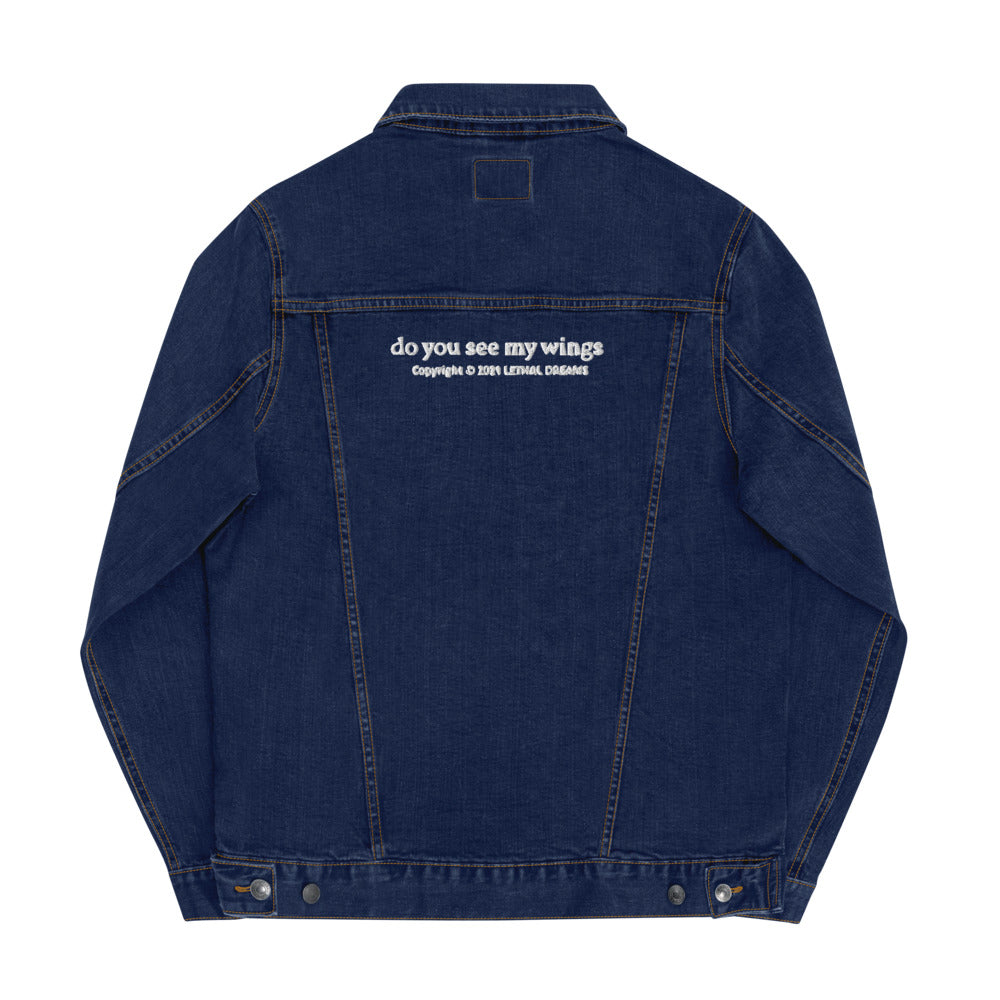 'Do you see my wings' Denim Jacket